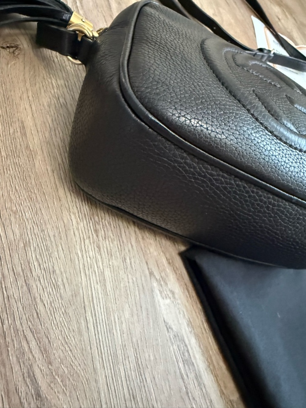 Gucci Black Soho Disco Leather Crossbody Bag - Picture 3 of 14